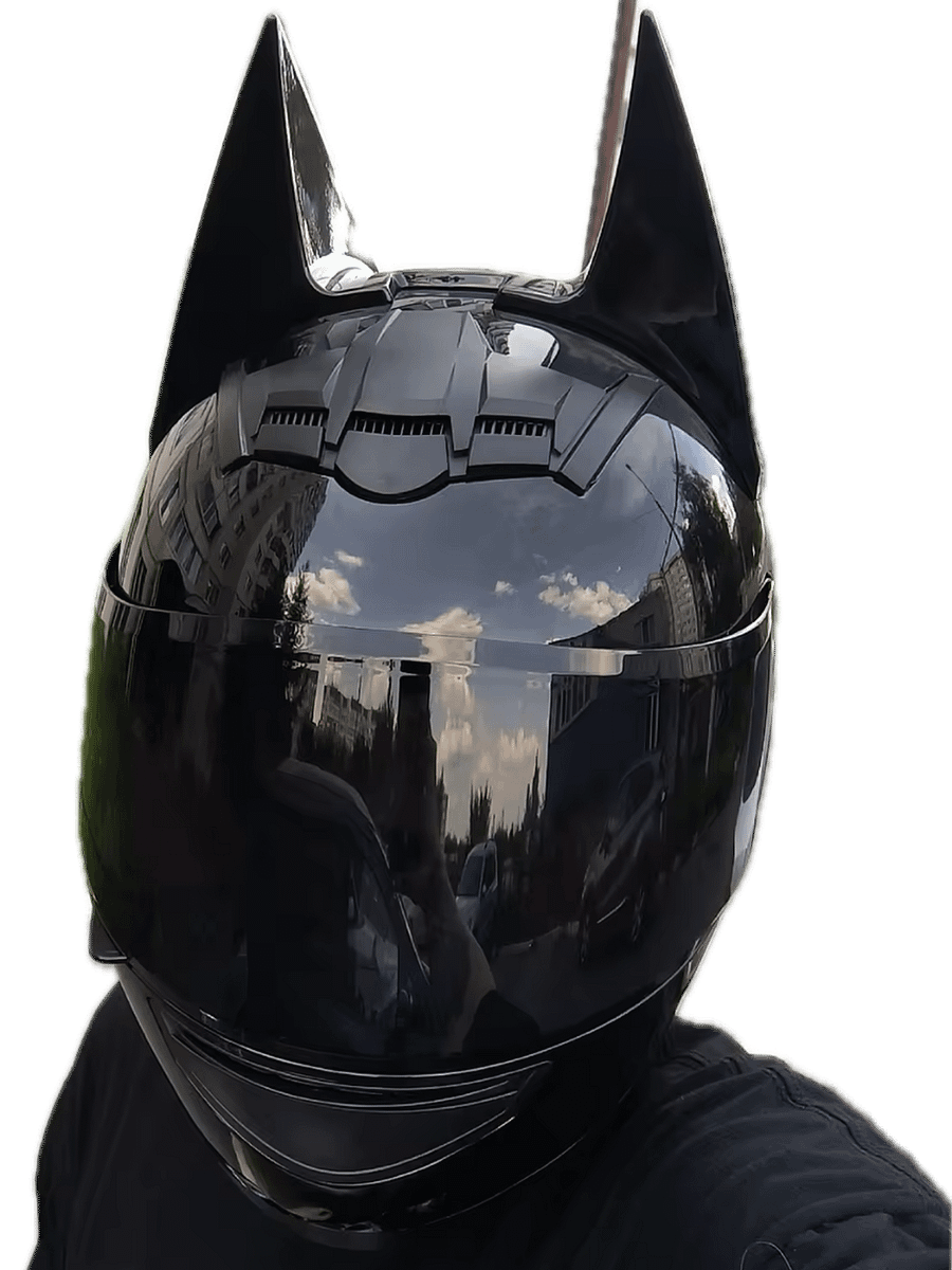 Batman ears moto helmet product image (4)