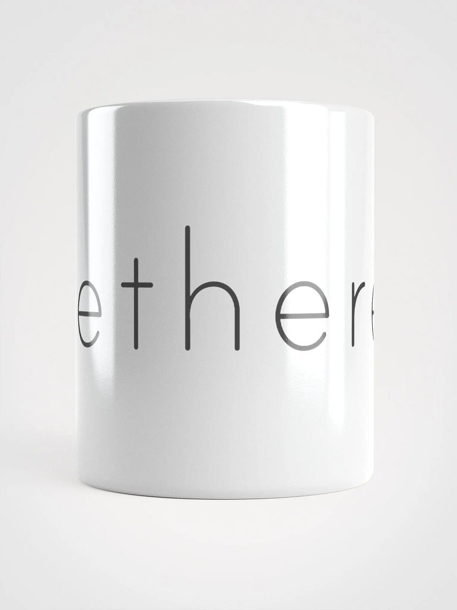Ethereum Logo White Glossy Mug product image (6)