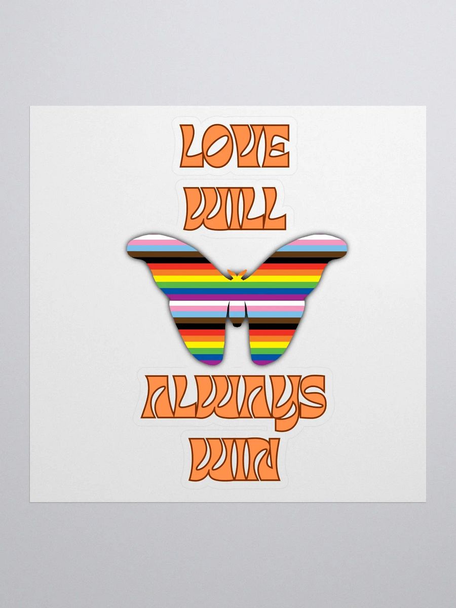 Love Will Always Win Butterfly Sticker product image (1)
