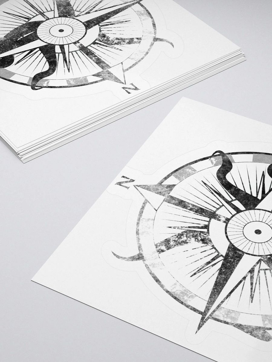Here there be monsters - Black Sticker product image (10)