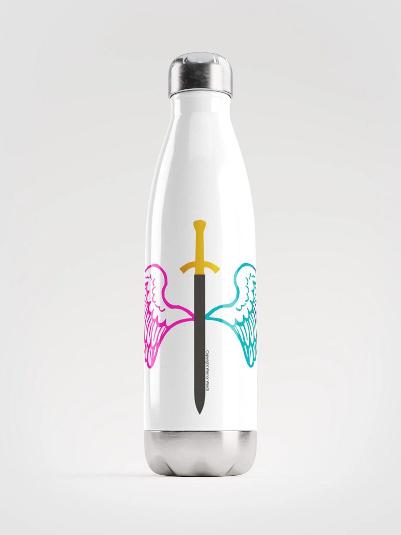 Warrior Words Colorful Logo Water Bottle
