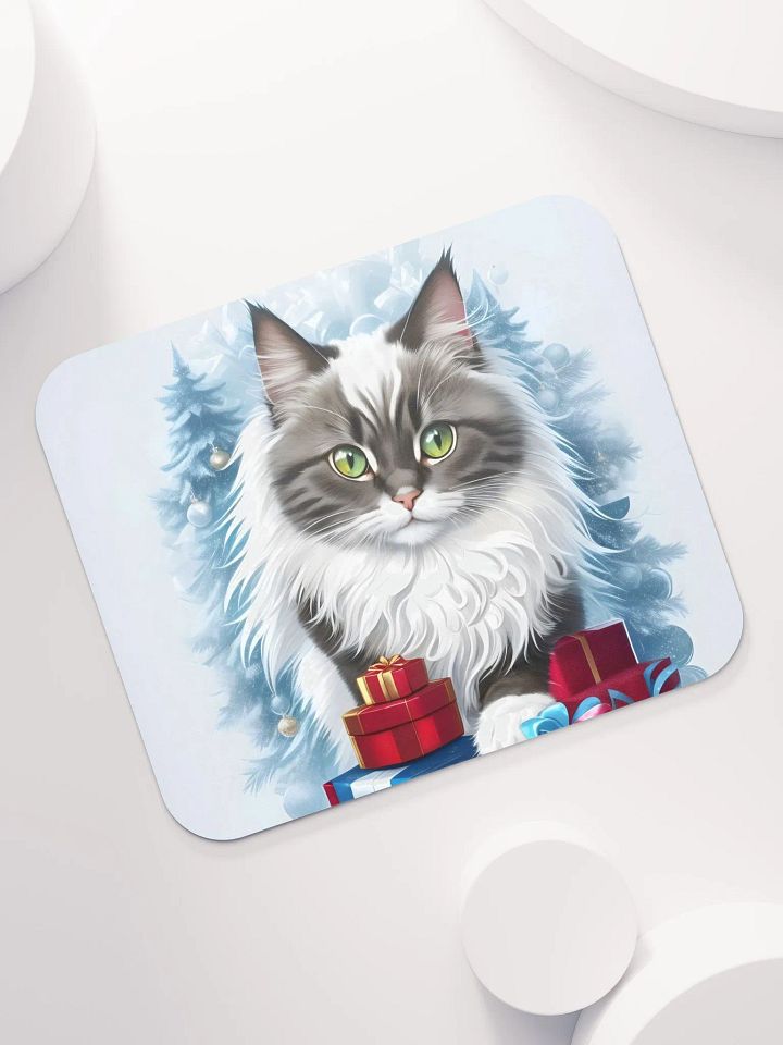 Christmas Kitty Surprise Mouse Pad product image (1)