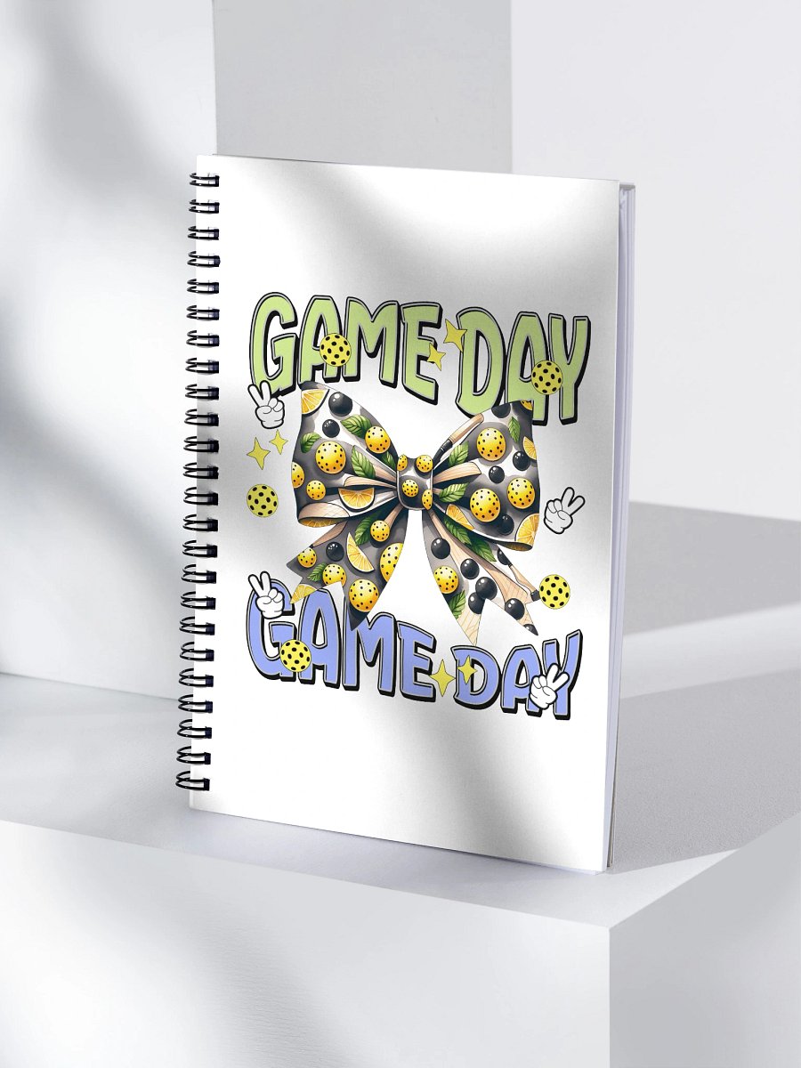 Game Day Bow Pickleball Spiral Notebook product image (1)