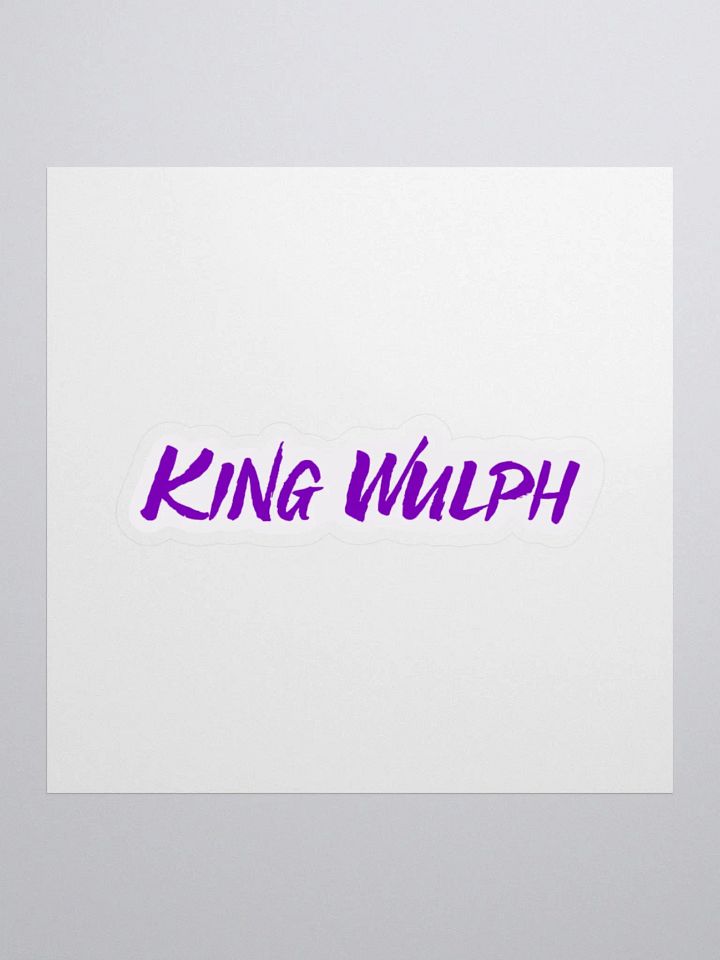 'Wulph Logo Text' Sticker product image (1)