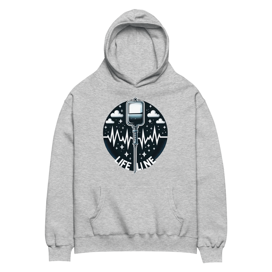 Lifeline EKG Oversized Hoodie product image (22)