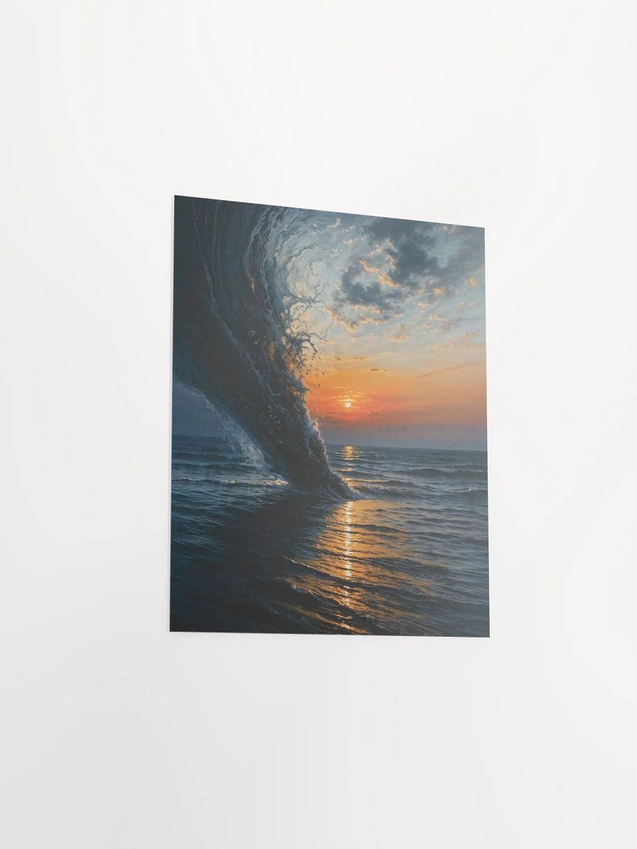Golden Wave Sunset Poster product image (35)