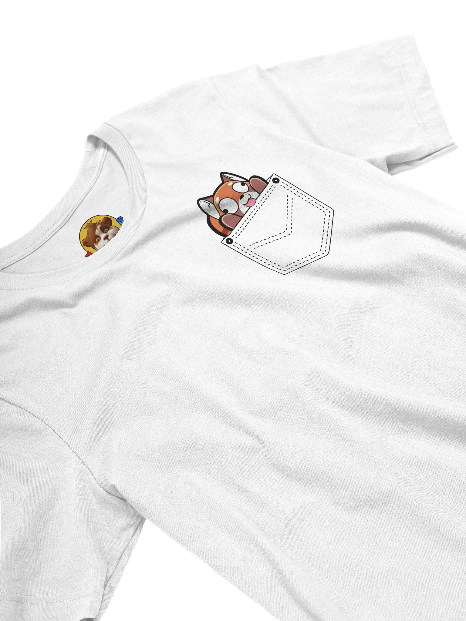 Pocket Crazy Panda T-Shirt product image (24)