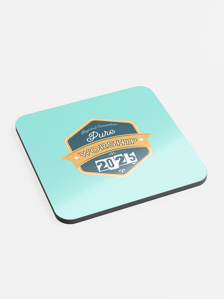 2025 “Pure Worship” Convention Coaster – Mint Blue product image (1)