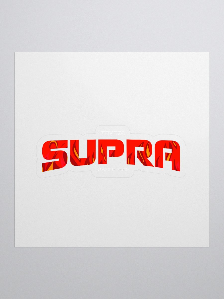 Flaming SUPRA Kiss Cut Stickers product image (1)