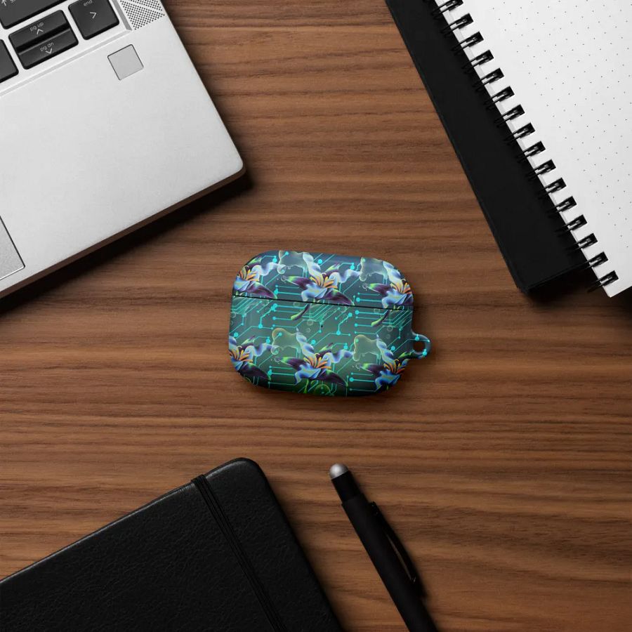 Floral Circuit All-Over Print AirPods® Case or the techi ladies product image (50)