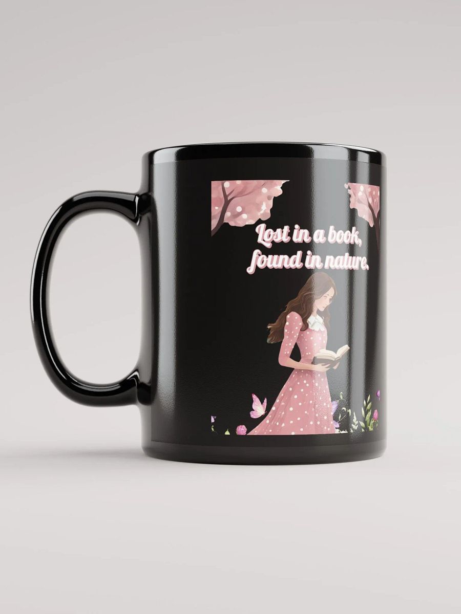 Lost In A Book, Found In Nature Black Mug product image (8)