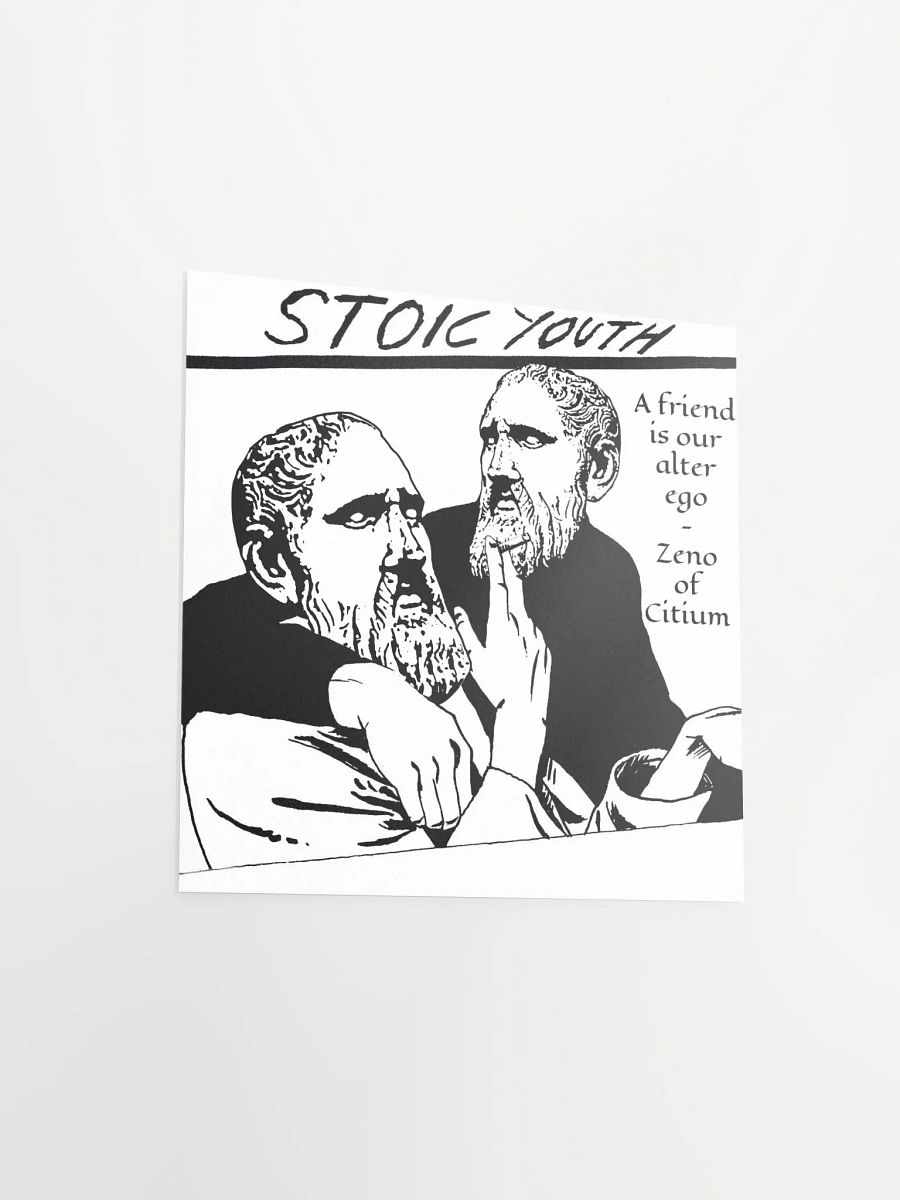 Stoic Youth Zeno of Citium quote Enhanced Matte Paper Poster (in) product image (3)