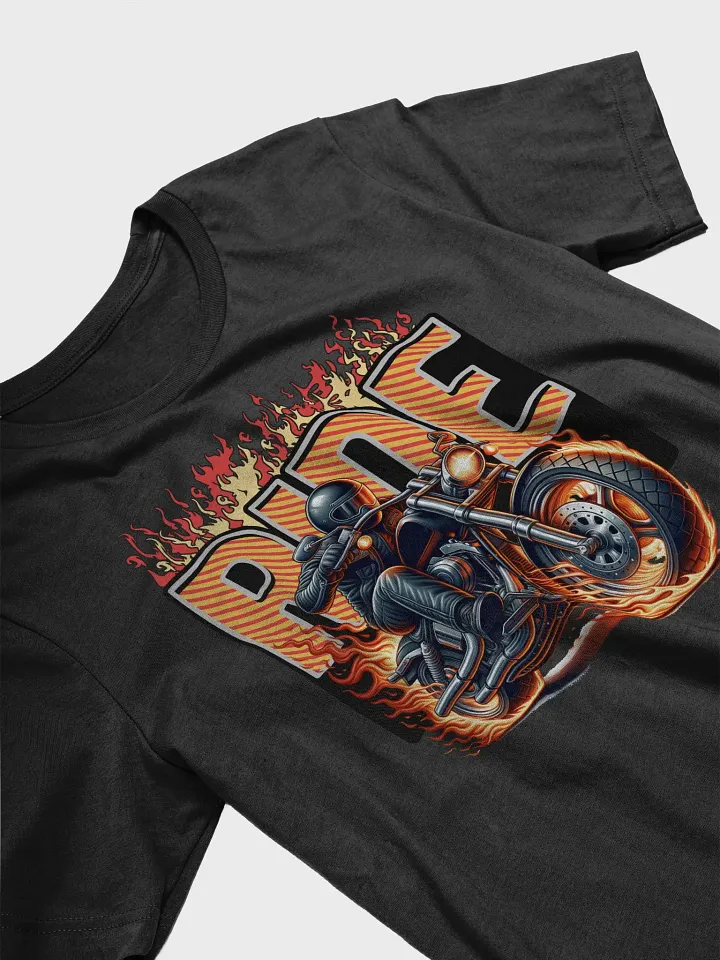 Ride Motorcycle Flaming T-Shirt product image (8)