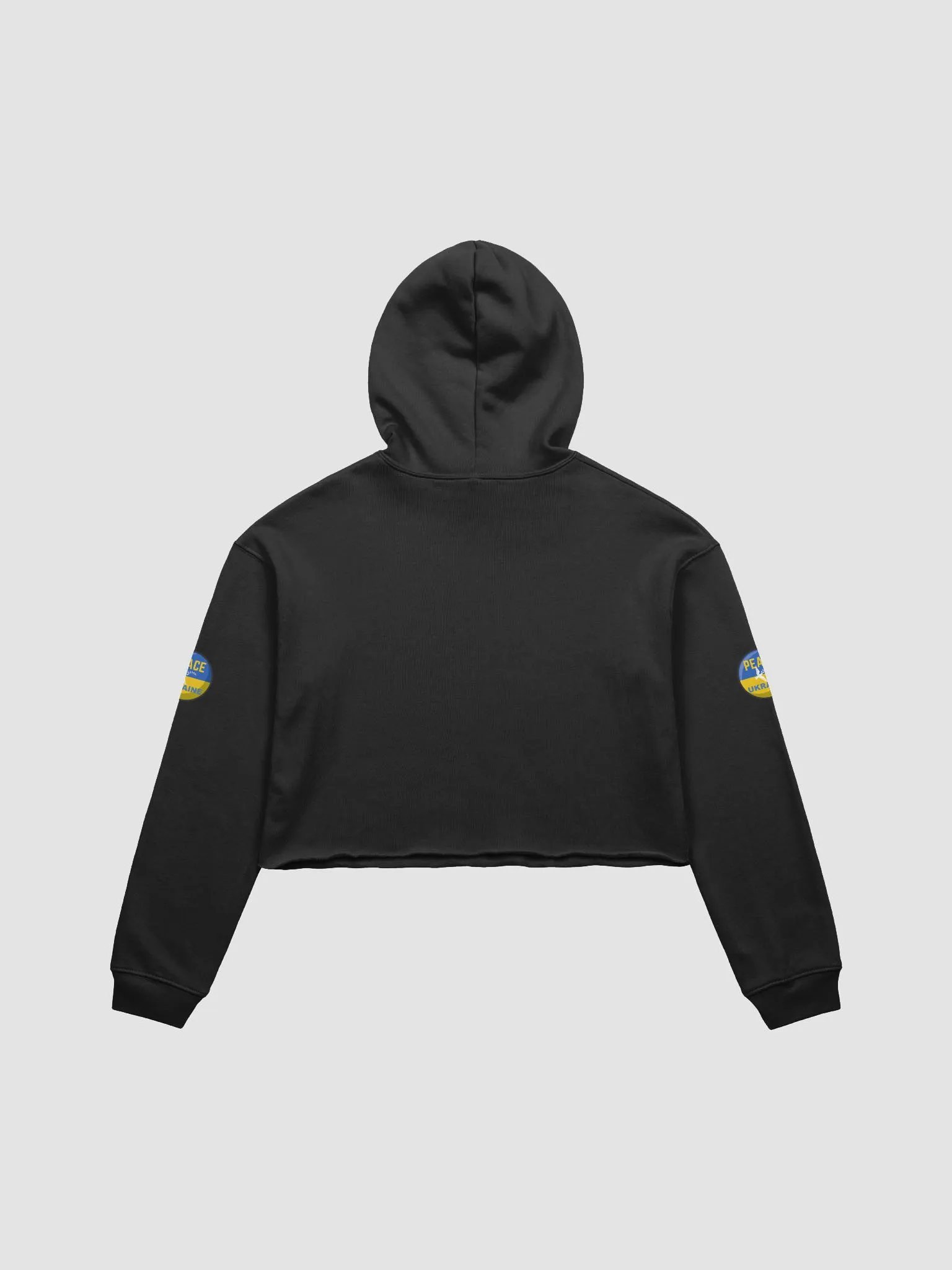 Ukrainian Peace Emblem Crop Hoodie product image (2)