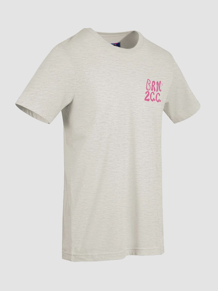 Women's | BOURNE to Cape Cod™ | Supersoft T-Shirt by Bella+Canvas | Brilliant Rose Pink Logo on Light Neutrals product image (99)
