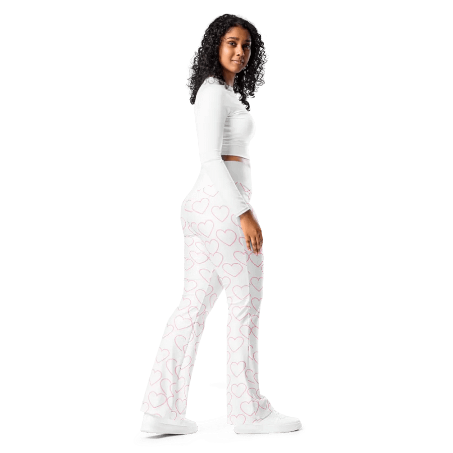 Heart Pattern Flare Pants product image (6)