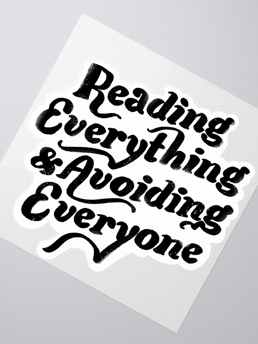 Reading Everything Sticker product image (2)