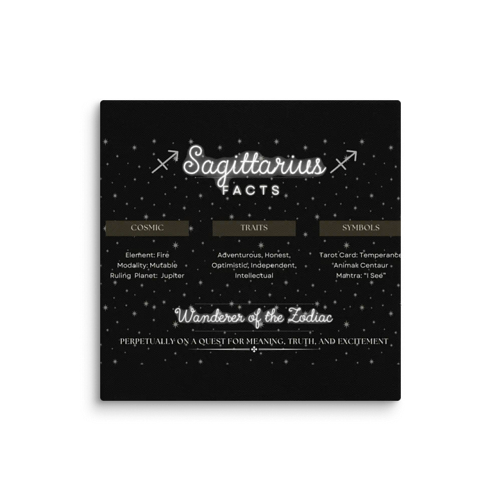 Sagittarius Facts Table Canvas product image (25)