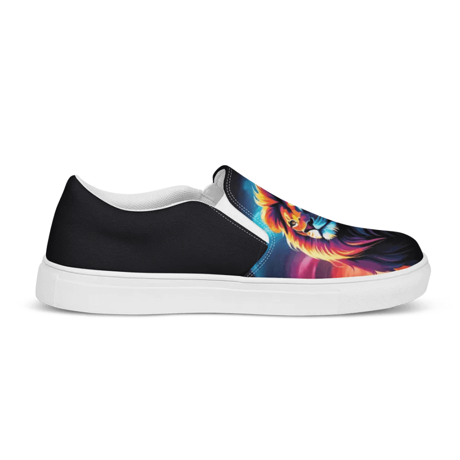 Colorful Lion All Over Print Slip On Shoes product image (9)