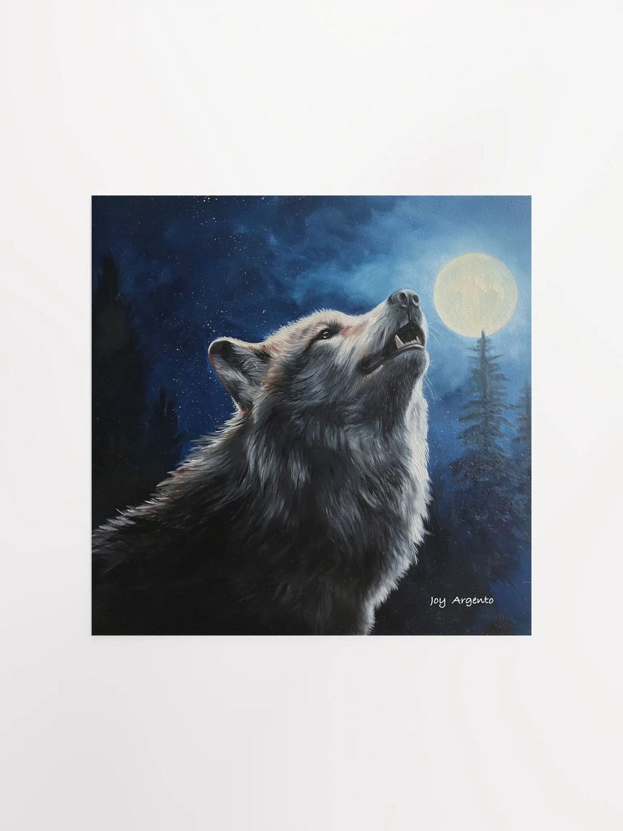 Wolf and the Moon Print product image (1)
