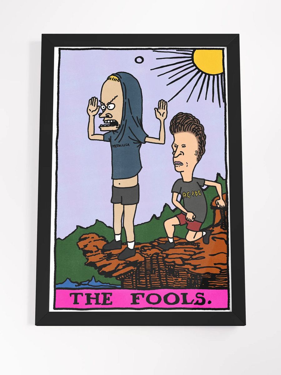 Cornholio Beavis and Butthead Fool Tarot Card Framed Print product image (4)