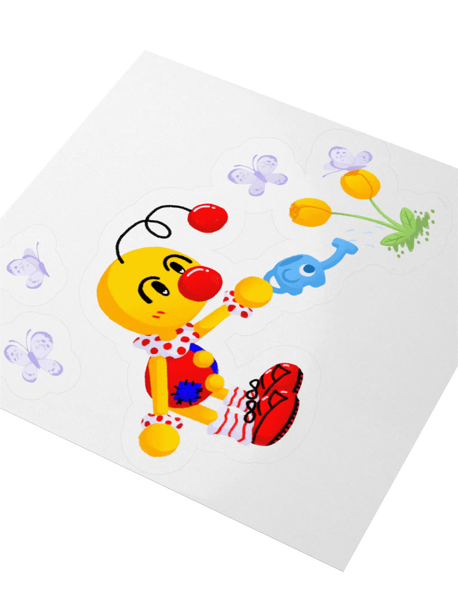 Boyoyoing Watering Tulips Shaded Sticker product image (3)