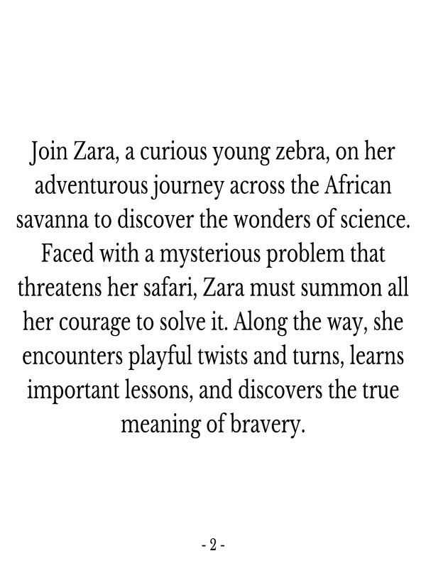 Zara the Zebra's Science Safari product image (2)