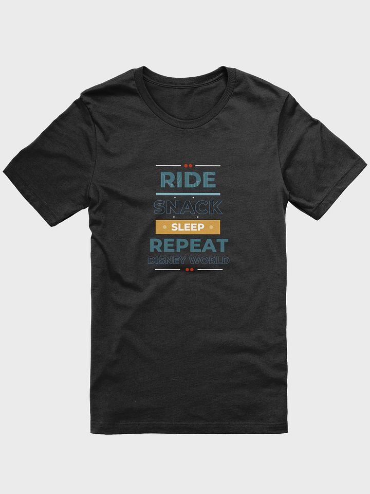Disney Magical World Ride, Snack, Sleep, Repeat Dark Colored Tee product image (1)
