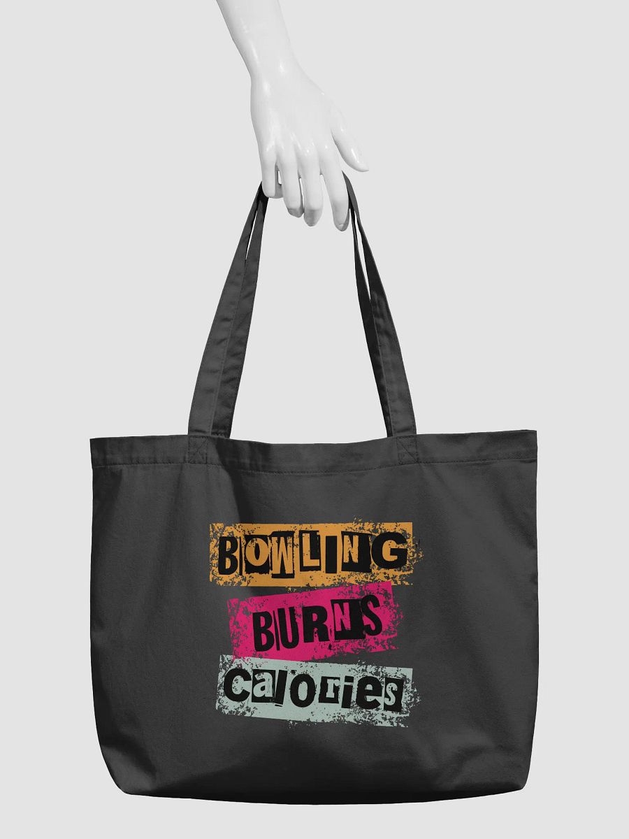 Bowling Burns Calories Organic Tote Bag product image (3)