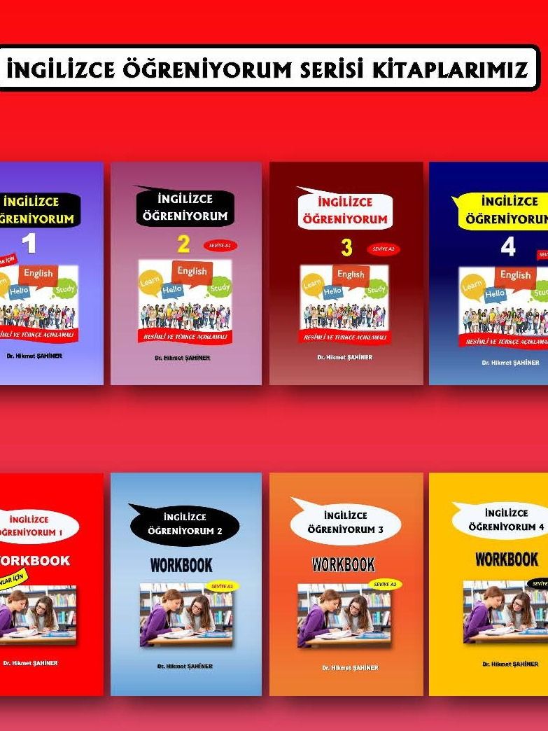 İNGİLİZCE ÖĞRENİYORUM Serisi (A1'den B1'e | 8 PDF Kitap) product image (1)