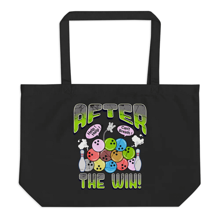 After the Win Bowling Balls Distressed Tote Bag product image (1)