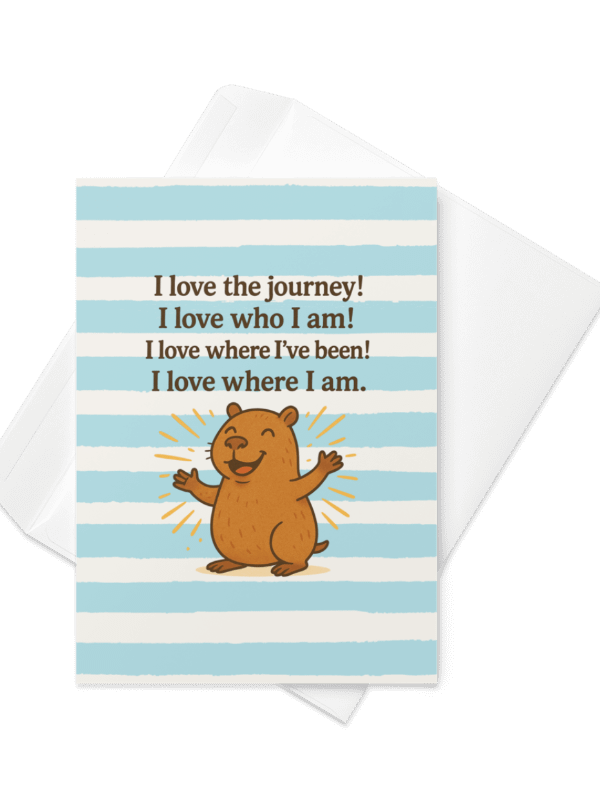 I Love The Journey Cappy - Card product image (1)