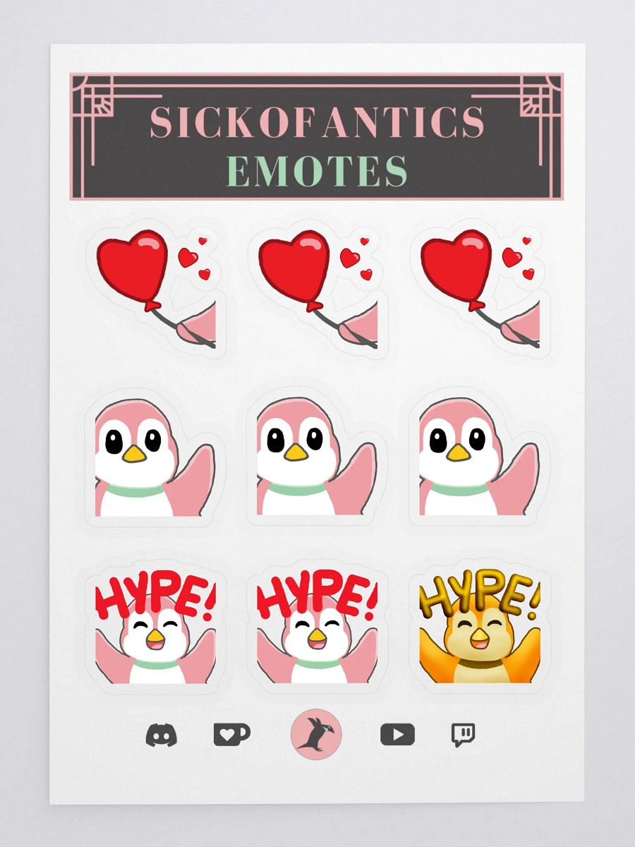 sic- Emote Sticker Set 1 (v1) product image (3)