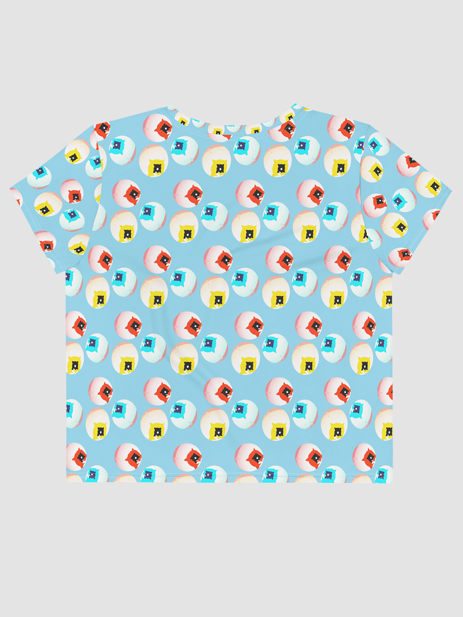 AIBALL All-Over Print Crop Tee (Blue) product image (2)