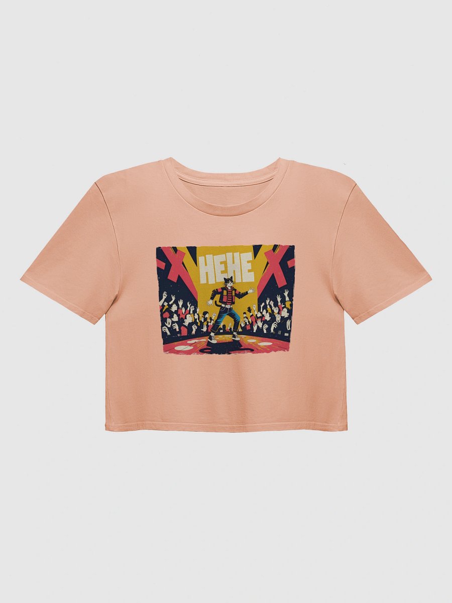 Cat Rockstar | 'X HEHE X' | Women's Premium Crop Top product image (1)