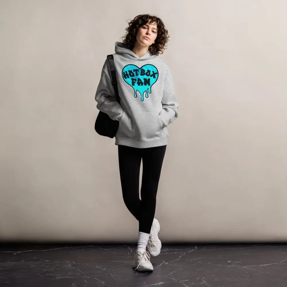 HOT BOX FAM TEAL HONEY COMB LOGO HOODIE product image (38)