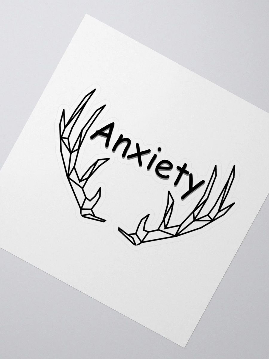 Anxiety sticker - Black product image (2)
