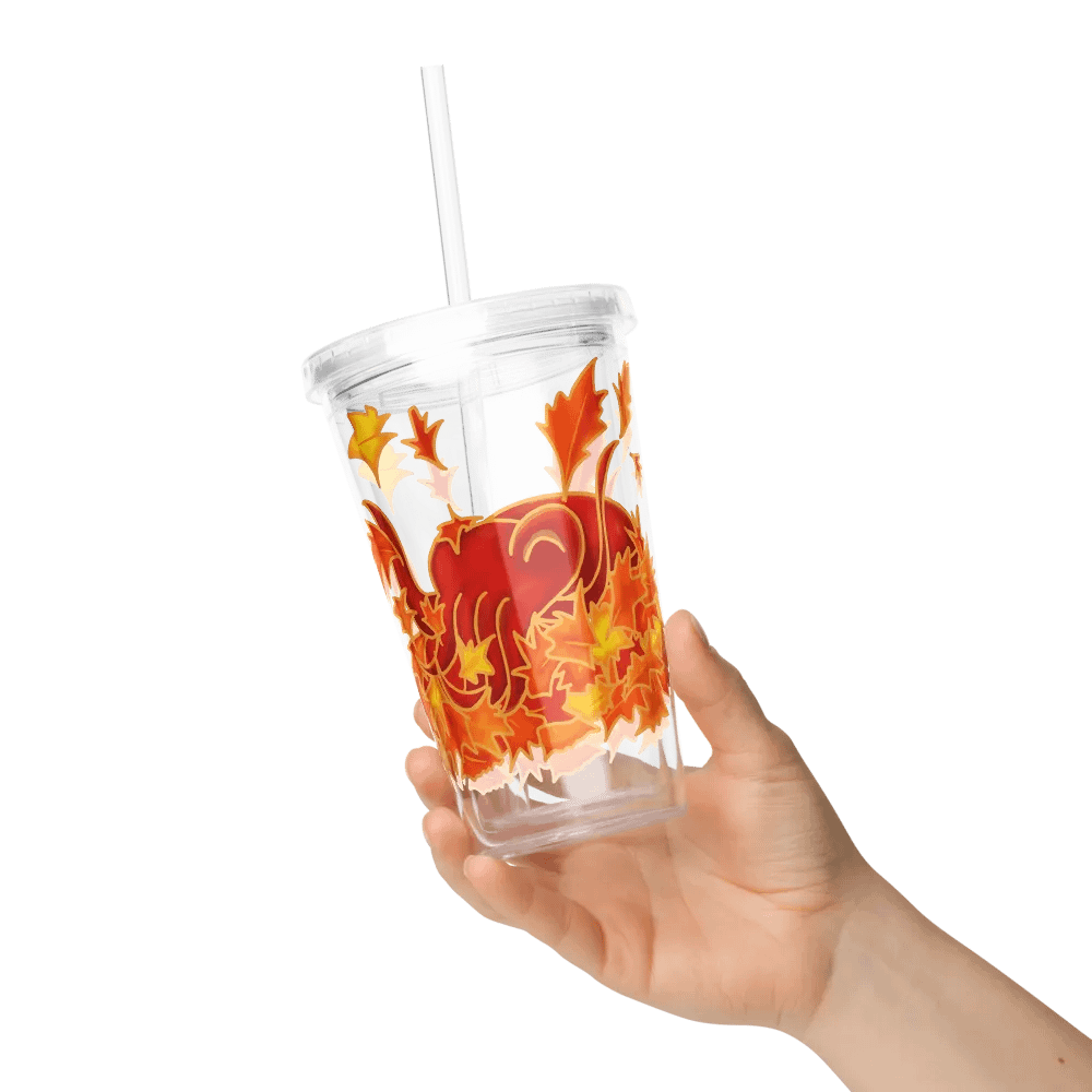 Leafpile Cuttle Tumbler with straw - double sided product image (7)