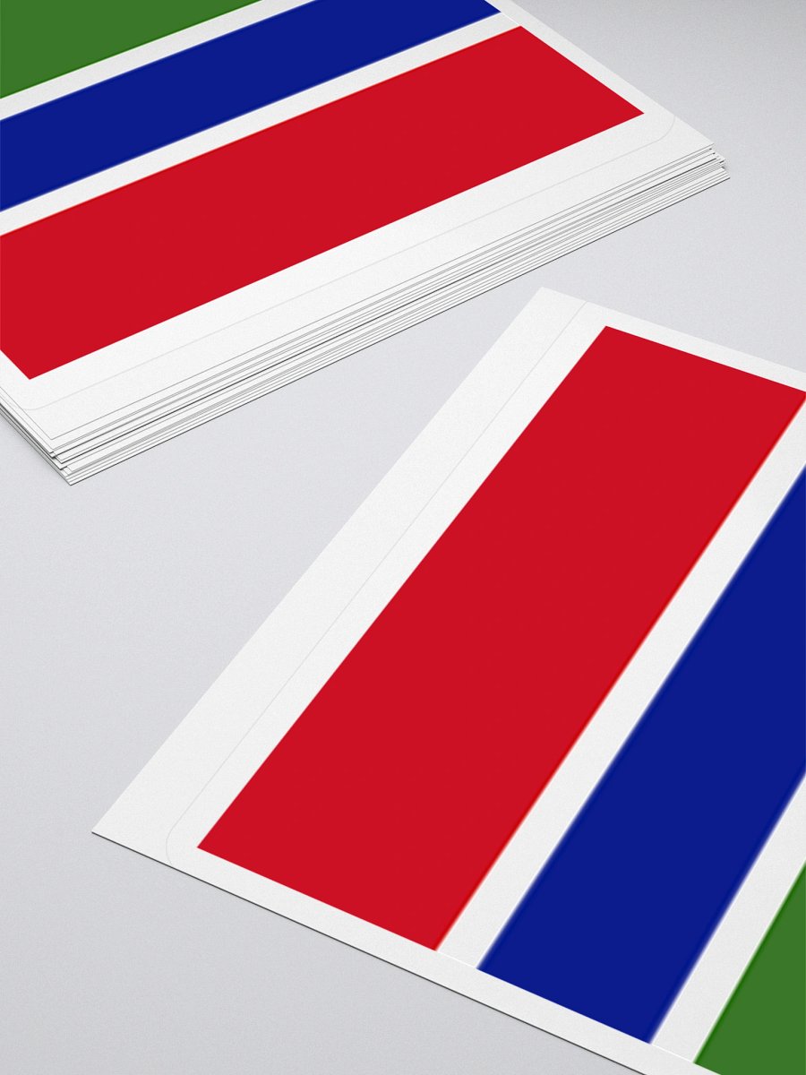 Gambia Flag Sticker | Wavy River Design | Durable Vinyl | 3 Sizes product image (10)