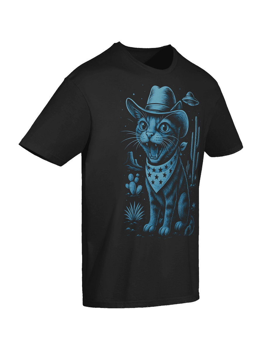 UFO Cowboy Tabby Cat T-Shirt product image (48)