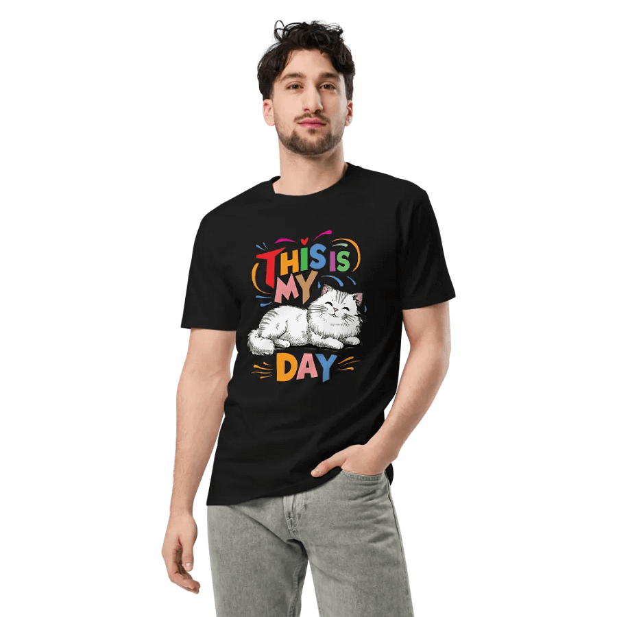 Cheerful Cat day Celebration T-Shirt product image (3)