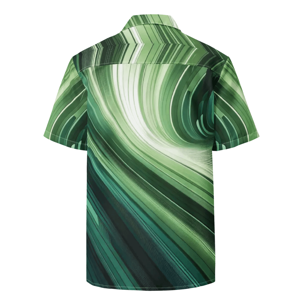 Men's Full-Print-4 Green Hawaiian Shirt product image (5)