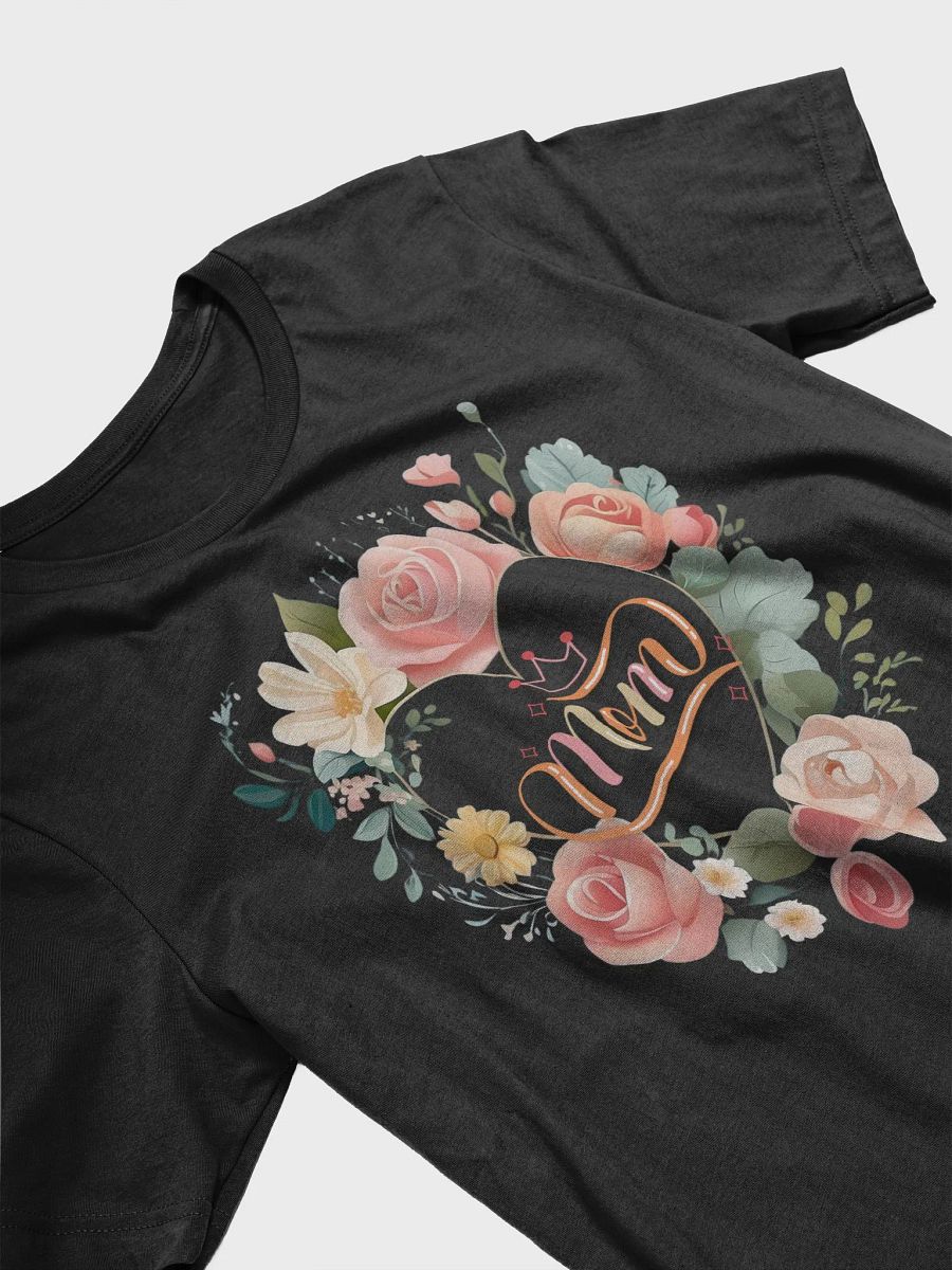 Mothers Day Floral Wreath Mom T-Shirt product image (2)