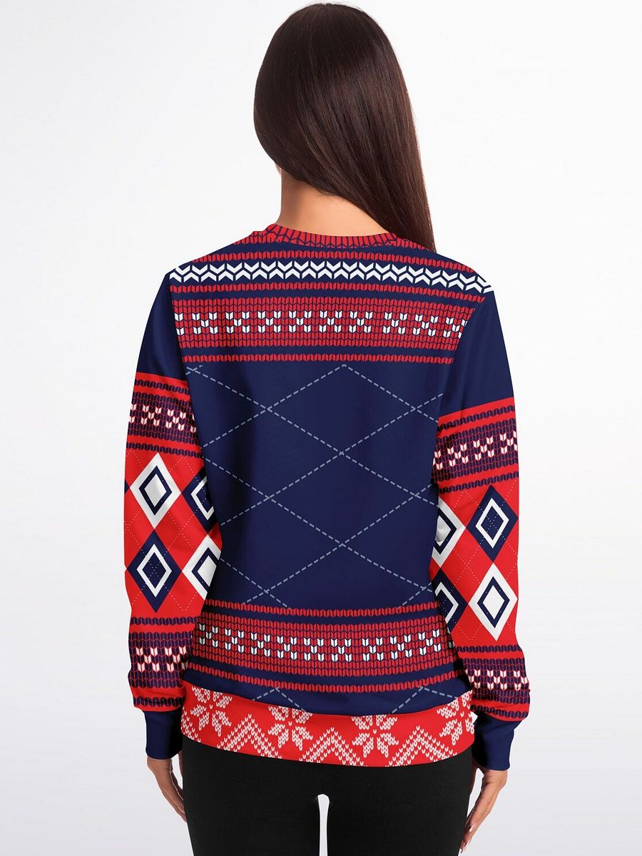 Nordic Hot Chocolate Christmas Sweatshirt | Winter Holiday Sweater | Cozy Marshmallow Gingerbread Design | Holiday Party Outfit product image (6)