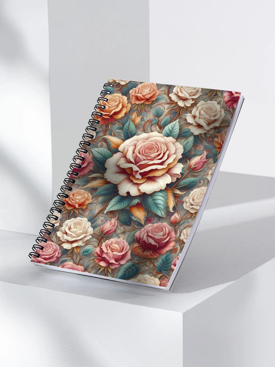 Royal Floral Spiral Notebook product image (3)