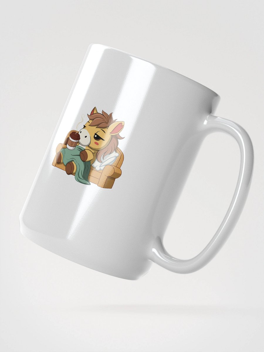 Cozy Waffles Mug | Horse in Blanket with Coffee | Introvert Comfort Cup product image (2)