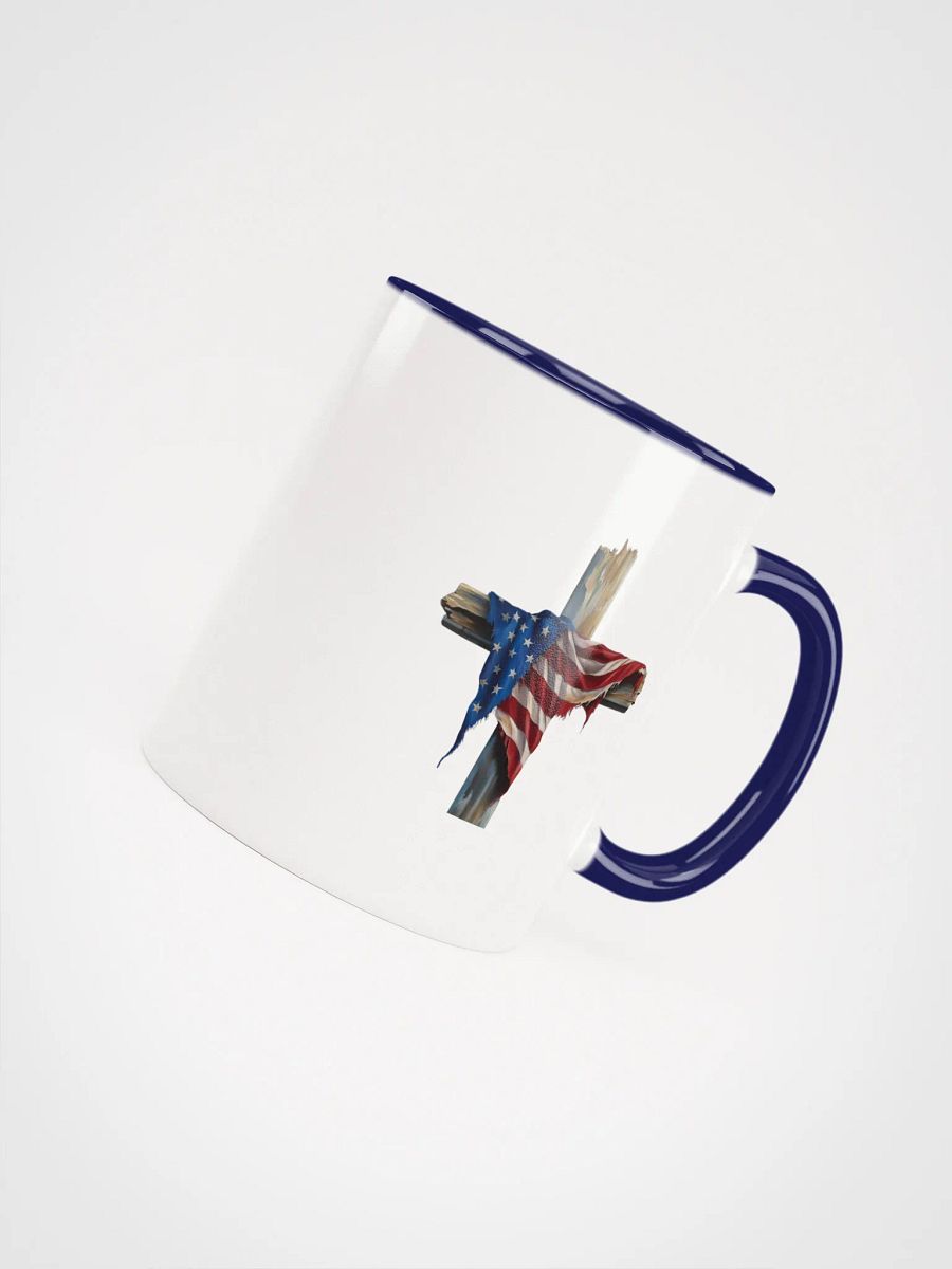 American Flag Cross Coffee Mug – Patriotic Faith Drinkware product image (30)