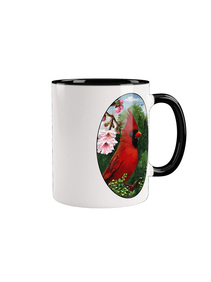 Cardinal With Pink Flowers Mug product image (2)