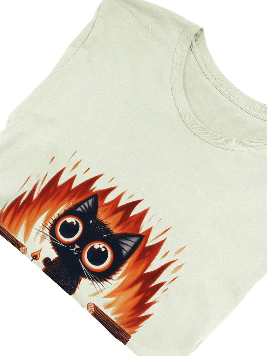 Flame Cat Everything Is Fine T-Shirt product image (5)