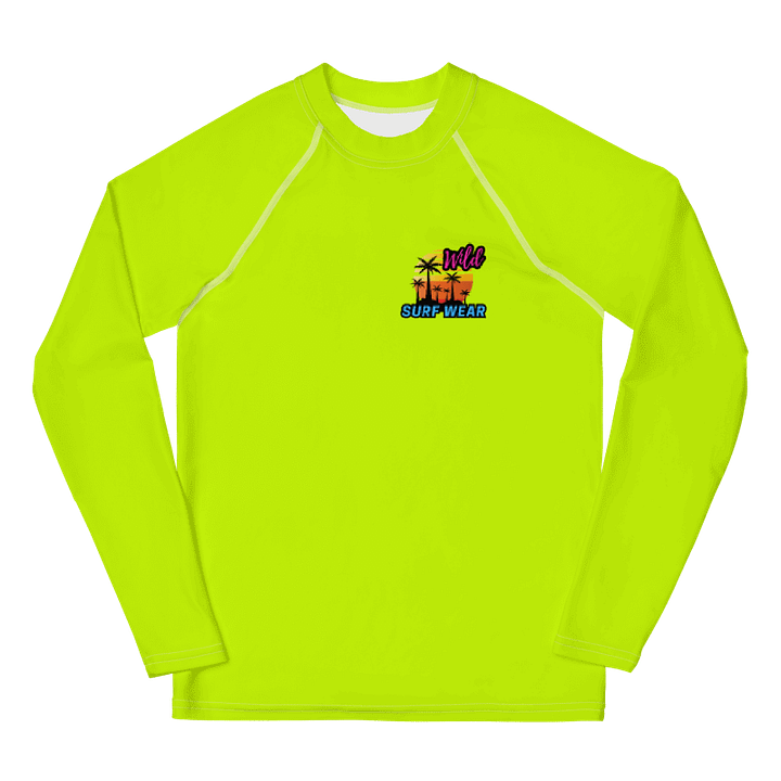Wild Yellow Neon Youth Rash Guard product image (1)